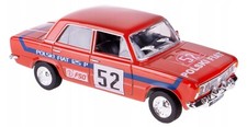 Poland Kolekcja PRL Rajdowe Rally Polski Fiat 125P 1:43 Red Diecast Model In Box