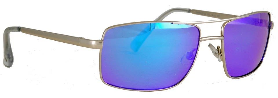 Gafas de sol Anarchy Darkside marco plateado humo/lente espejo gris azul de colección Foto 2 de 3