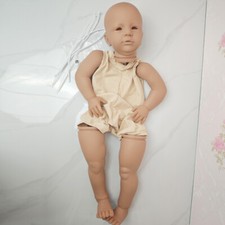 Dark Skin 28inch Vito Reborn Baby Doll Kit DIY Part with Cloth Body Unpainted