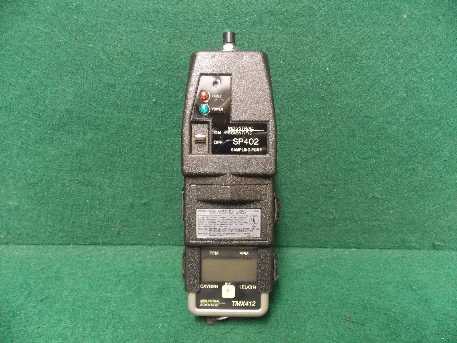 Industrial Scientific Gas detector TMX412 w/ SP402 Sampling Pump