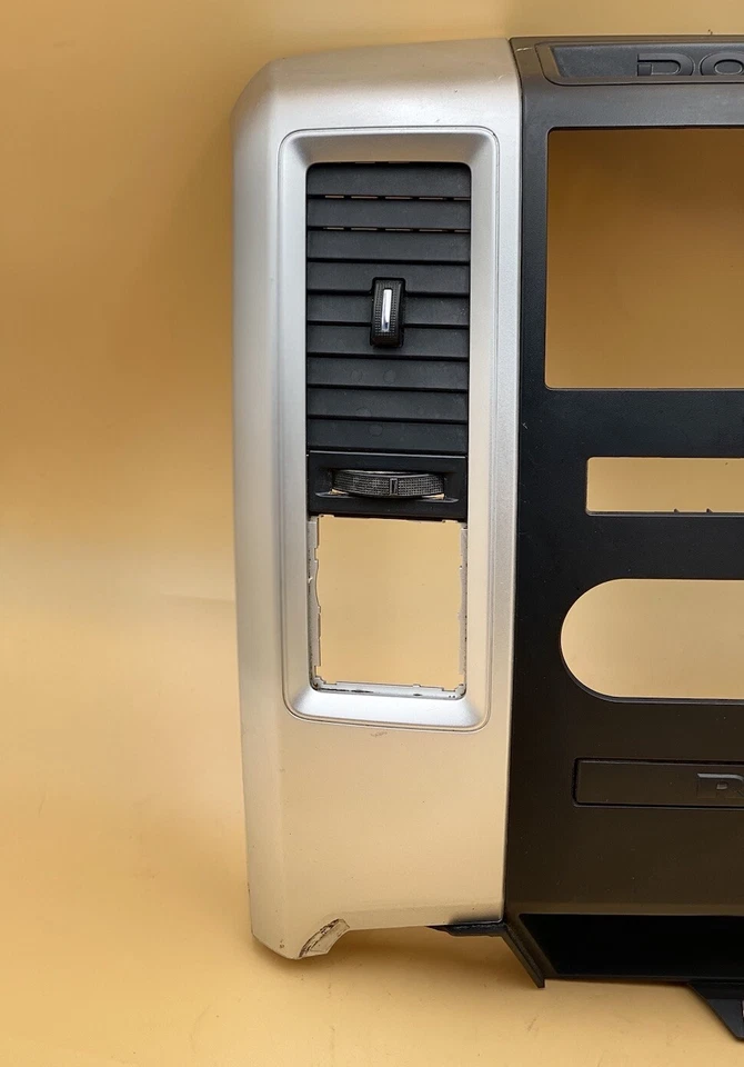 Dodge Ram 1500 2500 3500 tablero radio ventilaciones bisel plateado 2009-2012 Foto 2 de 4