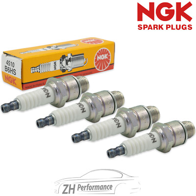4x NGK 4510 B6HS Zündkerze für Opel Ford Rekord Skoda VW Transporter Mercedes