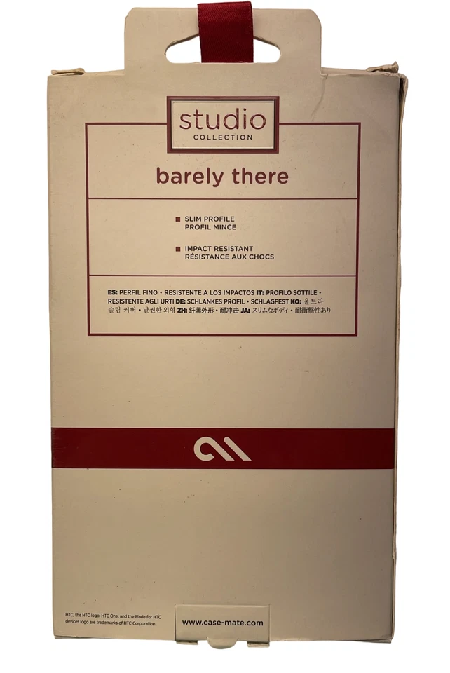 Funda Case-Mate Barely There para HTC One M8, Negra Foto 4 de 4