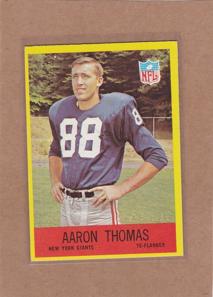 1967 PHILADELPHIA FOOTBALL AARON THOMAS #119 GIANTS EX+ *A18808 | eBay