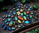 510 Cts Parcel Wholesale Labradorite Full Fire Free Size & Shape Loose Cabochons