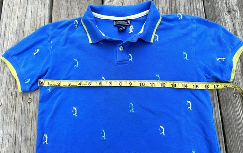 Kitestrings Boys Blue Golfer Short Sleeve Polo Size 10 - Picture 4 of 5