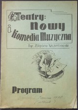 Theatre Programme TEATRY NOWY I KOMEDIA MUZYCZNA Slowacki MARIA STUART 1948