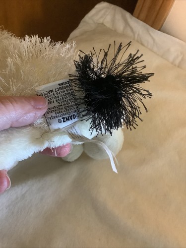 Webkinz Cheeky Black Eye Fuzzy White Dog~EUC- No Code - Picture 7 of 8