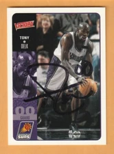 Tony Delk Phoenix Suns AUTO Signed 2000-01 Victory Kentucky Wildcats 6B