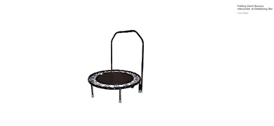 Needak Folding Hard-Bounce rebounder Black Trampoline w