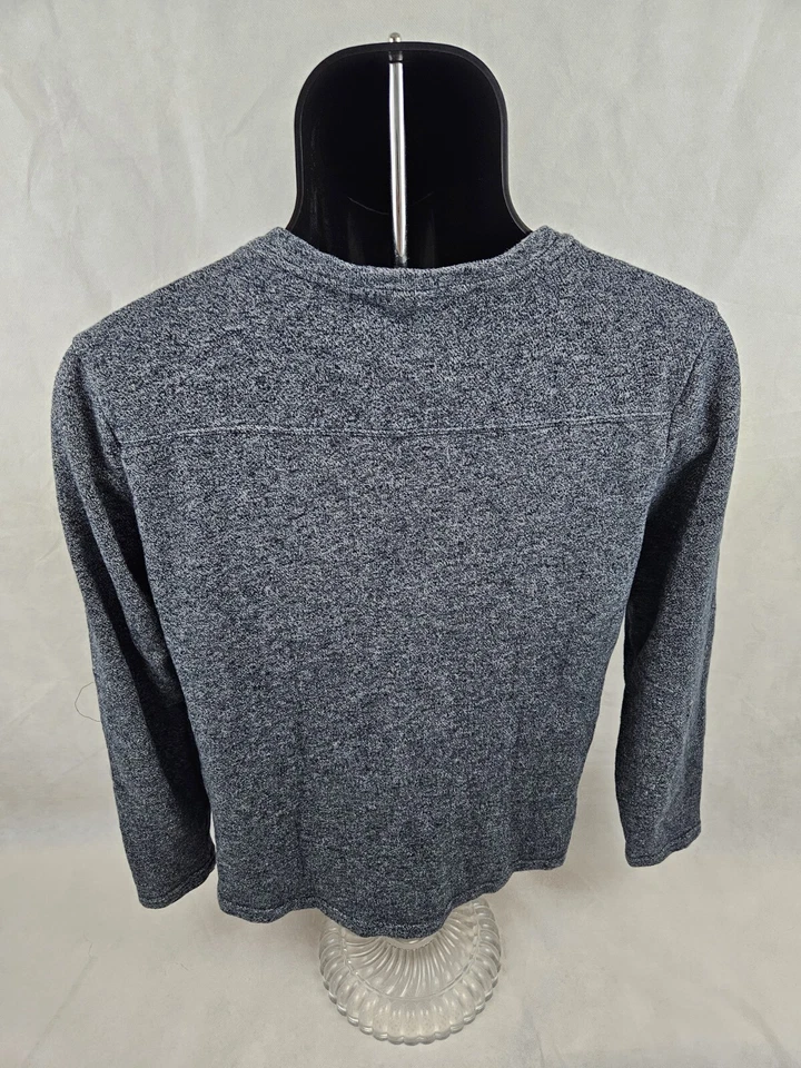 Volcom Mens Crew Henley Shirt Small Long Sleeve Gray - Image 4 of 4