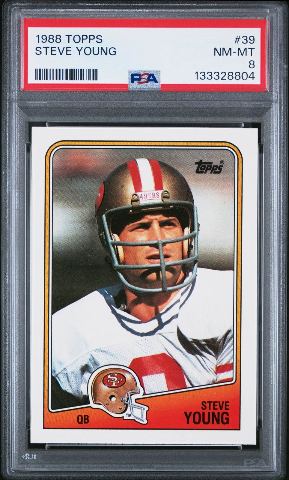 1988 TOPPS #39 STEVE YOUNG PSA 8