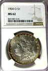 1904 O $1 Morgan Silver One Dollar MS62 New Orleans NGC
