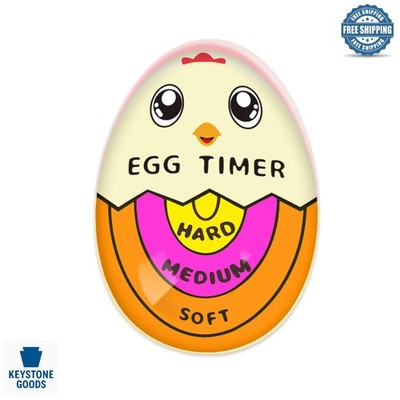 Color-Changing Egg Timer for Perfect Boiled Eggs - Safe & Easy