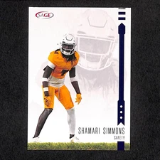 Shamari Simmons 2025 SAGE HIT Low Series Blue #75 Arizona State Sun Devils