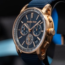 Audemars Piguet Code 11.59 Chronograph "Blue Nuit Nuage" Rose Gold Dial 26393OR 5