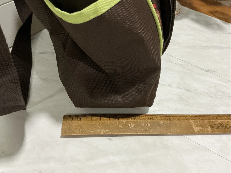 Bolsa de pañales Babyboom Monkey/bolso de viaje biberón chupete estuche cambiador almohadilla marrón Foto 4 de 4