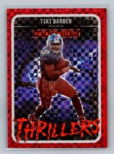 2025 Panini Rookies & Stars #11 Tiki Barber Thrillers Red Plaid