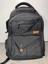 Hap Tim Multi-Function Gray 16  Diaper Bag Padded Backpack NEW