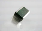 Vintage Israel Sterling Silver Flat Top Inlay Green Chrysocolla Ring 925 Size 7