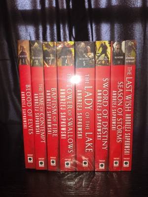 The Witcher Complete 8 Book Series Trade PAPERBACK Set by Andrzej Sapkowski