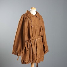 Trench Krizia Vintage Seta Marrone Taglia 42/44 Italia Anni 80 Originale