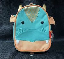 Skip Hop Toddler Skidaddle Backpack Zoo Pre school Age 2-4 Dragon Green Orange 