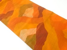 7498353: JAPANESE KIMONO JAPANESE NAGOYA OBI / TSUMUGI / WOVEN MOUNTAINS