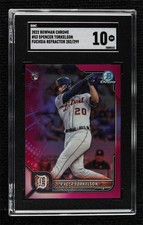 2022 Bowman Chrome Fuchsia Refractor /299 Spencer Torkelson #53 SGC 10 GEM 1i3i