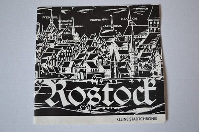 Info Faltblatt ''Rostock - Kleine Stadtchronik'' Ostsee 70er Jahre DDR