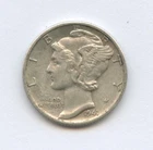 1941-D  Mercury Dime - 90% Silver - Free Shipping