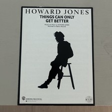 Howard Jones Things Can Only Get Better Sheet Music -1985 unused