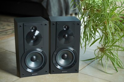 Sony Hi-Res Core Speakers Model SS-CS5 3 Way Bookshelf- Pair- Working Tested