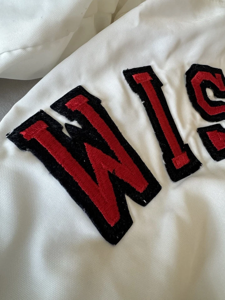 1970s Retro Vintage UW Madison Wisconsin Badgers Track Jacket Men’s Or Women’s - Image 3 of 4