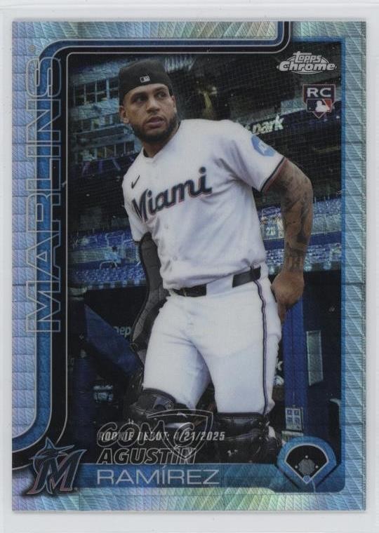 2025 Topps Chrome Update Rookie Debut Prism Refractor Agustin Ramirez 0ft3