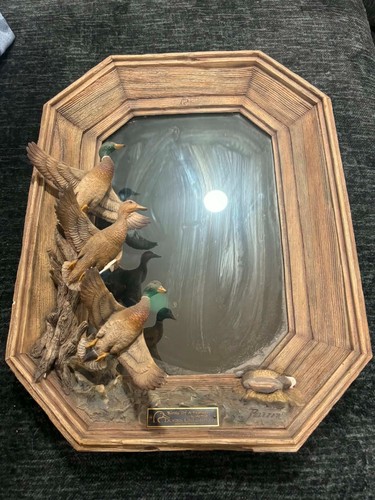 Ducks Unlimited Birds of a Feather 2006/2007 Greg Peltzer Framed Mirror 21"x16"