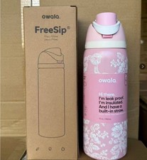 Owala Freesip 32oz Girl Pink Ribbon Toile UO Urban Outfitters Cup Bottle