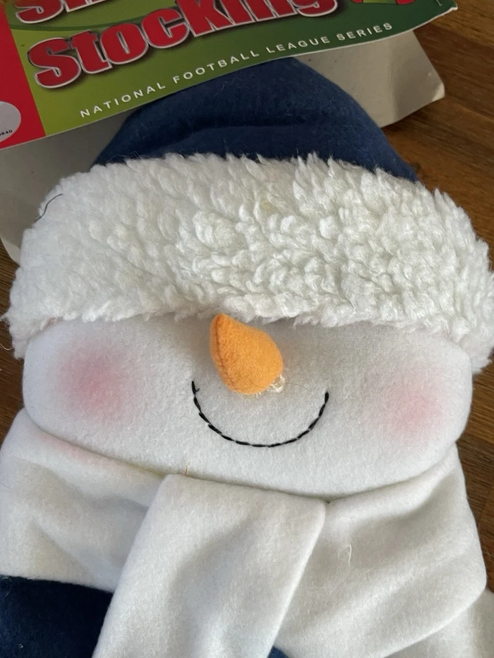 San Diego Chargers Christmas Stocking  Snowman  And Santa RARE Lot Of 3 - Image 3 of 4