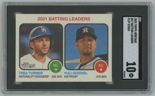Yuli Gurriel/Trea Turner 2022 Topps Heritage Flip Reverse Stock PR5 SGC 10 #67