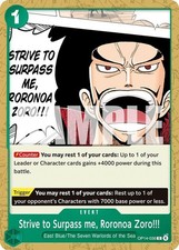 Strive to Surpass me, Roronoa Zoro!!! (OP14-036/237) opcop14 NM