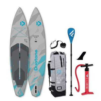 DUOTONE RAVEN AIR SLS 11'6 Touring iSUP SUP Board leicht 7,2 kg Set 350x79cm - Bild 1 von 4