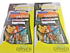 Back Seat Car Organizer 5 Large Pockets 16 1/4" x 13 1/2" x 3/4" Black 2 Pk. D5