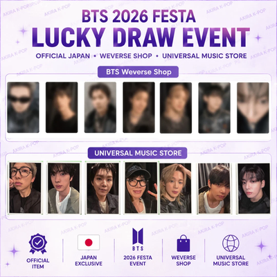 PSL BTS 2026 FESTA LUCKY DRAW PHOTO CARD JAPAN weverse UNIVERSAL