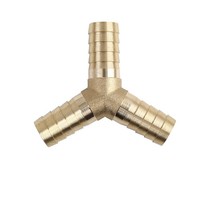 Schlauchverbinder Messing Adapter FüR Luft, Wasser, Gas, ÖL Rohr Y-Form 19Mm