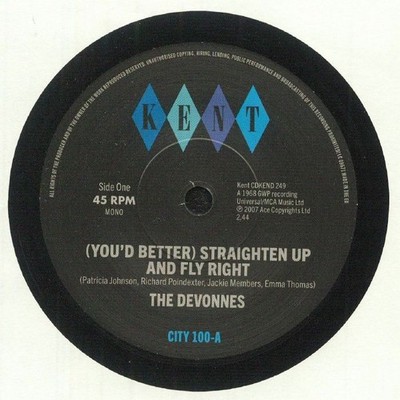 DEVONNES, The - (You'd Better) Straighten Up & Fly Right - Vinyl (7'')