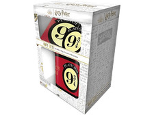 Harry Potter: Caja regalo Platform 9 3/4, Taza + Llavero +Posavasos