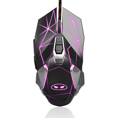 G10 Gaming Mouse Wired, 7 Colors Breathing LED Backlit Gaming Mouse, 6 Adjust...