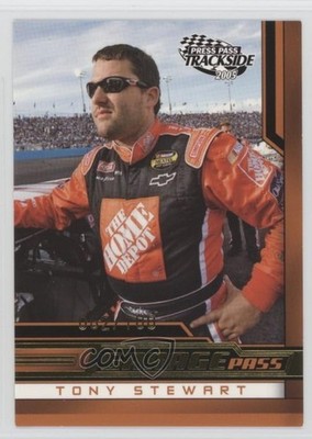 2005 Press Pass Trackside Garage Pass Golden /100 Tony Stewart #G88 HOF 01u2