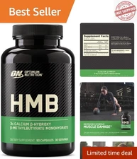 GMP Certified HMB 1000mg - 90 Capsules for Enhanced Endurance & Strength