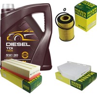 Mann Inspektionspaket 5L Mannol Diesel TDI 5W-30 FüR Skoda Yeti 2.0 Tdi